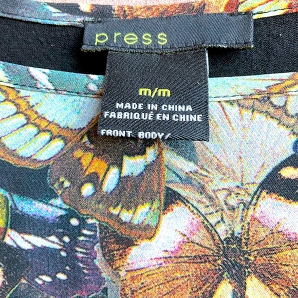 𝅺Kersh and Press Butterfly Print Top - M - Picture 5 of 6